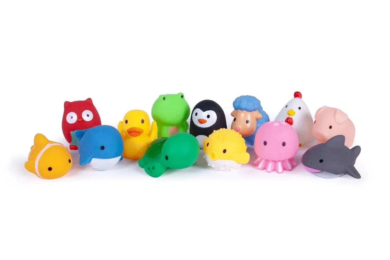 Skwirties Rubber Bath Friends That Squirt Water - Assorted Packs - Skwirties - 5 Pack