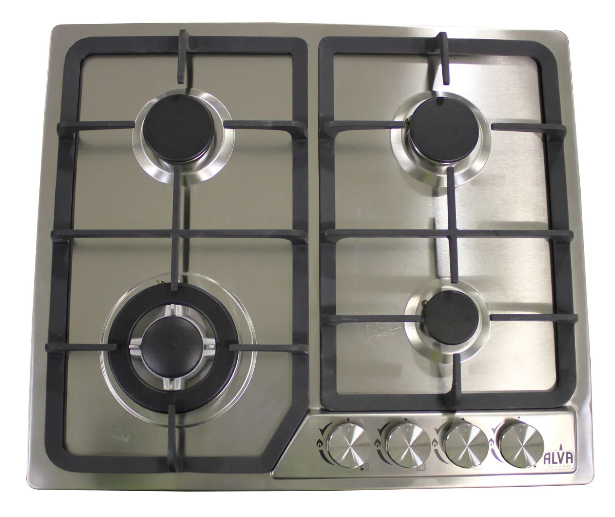 60cm 4-burner Gas Hob - Stainless Steel