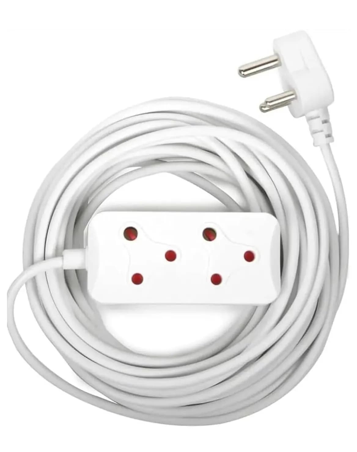 Cablix 3m Double Socket Extension Cord - White