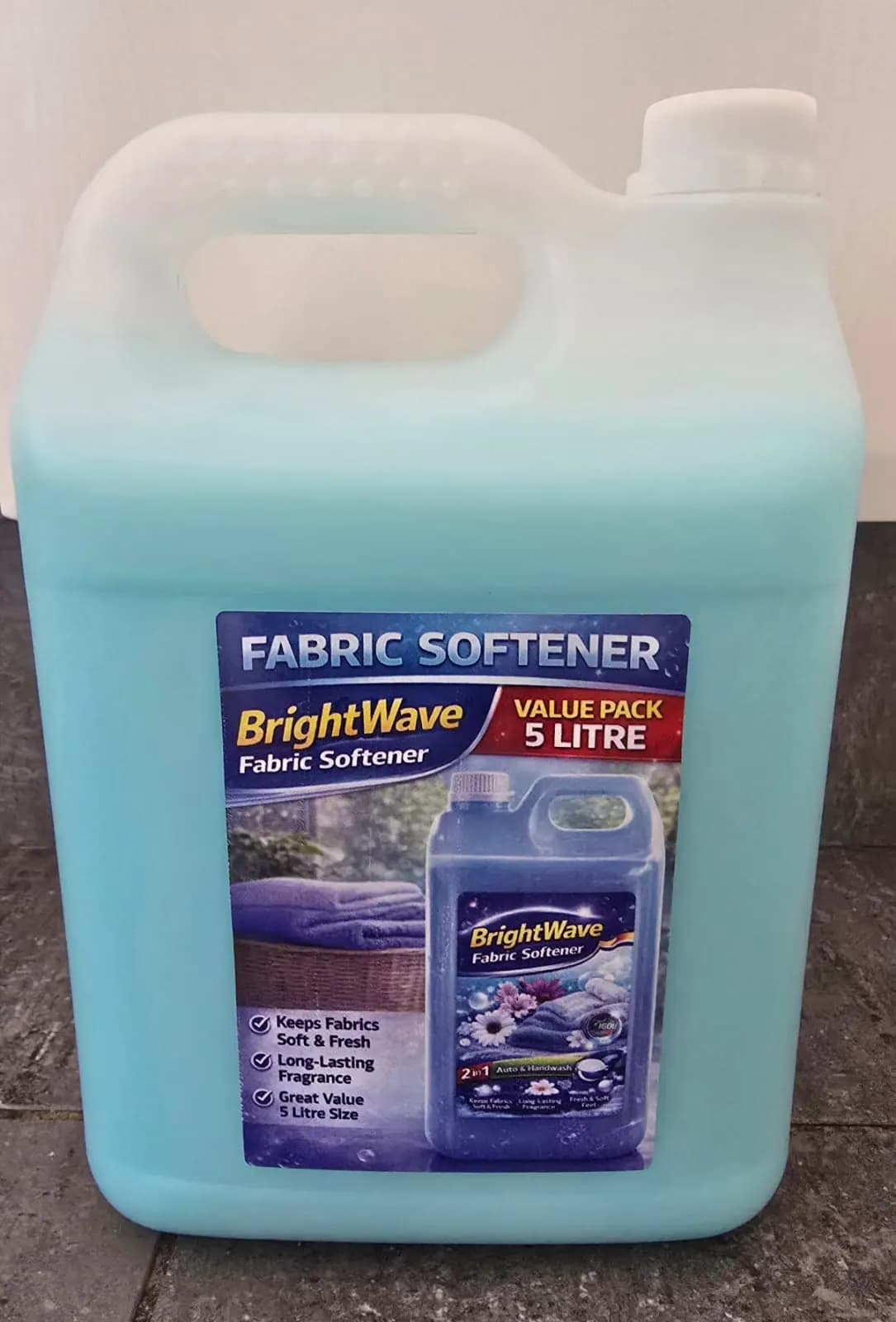 BrightWave Fabric Softener 5L – Freshness & Softness for Everyday Laundry