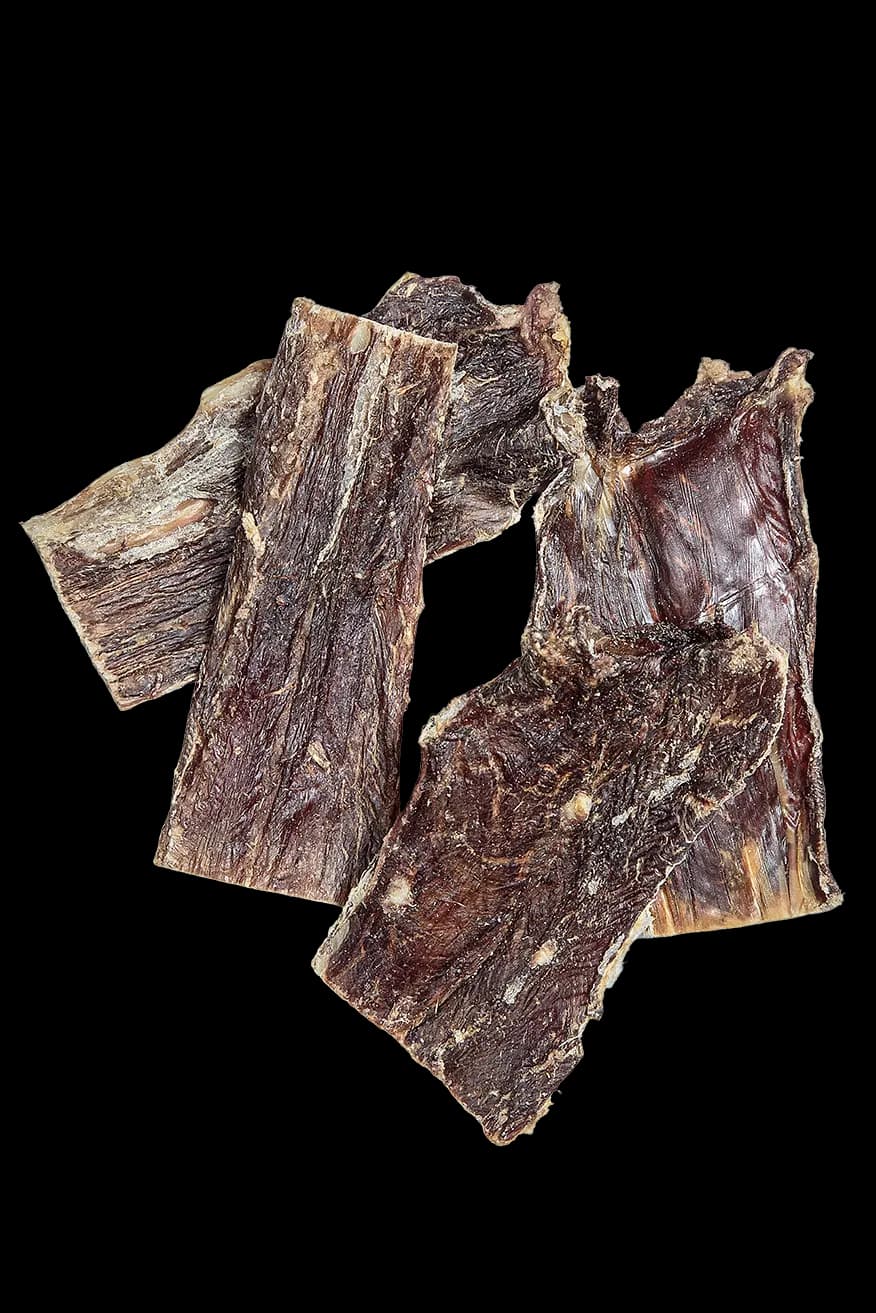 Natural Beef Jerky Flats for Dogs | 100% Single-Ingredient Slow Cured Grain-Free Dental Chew | High-Protein Thin Snack & Boredom Buster for All Breeds