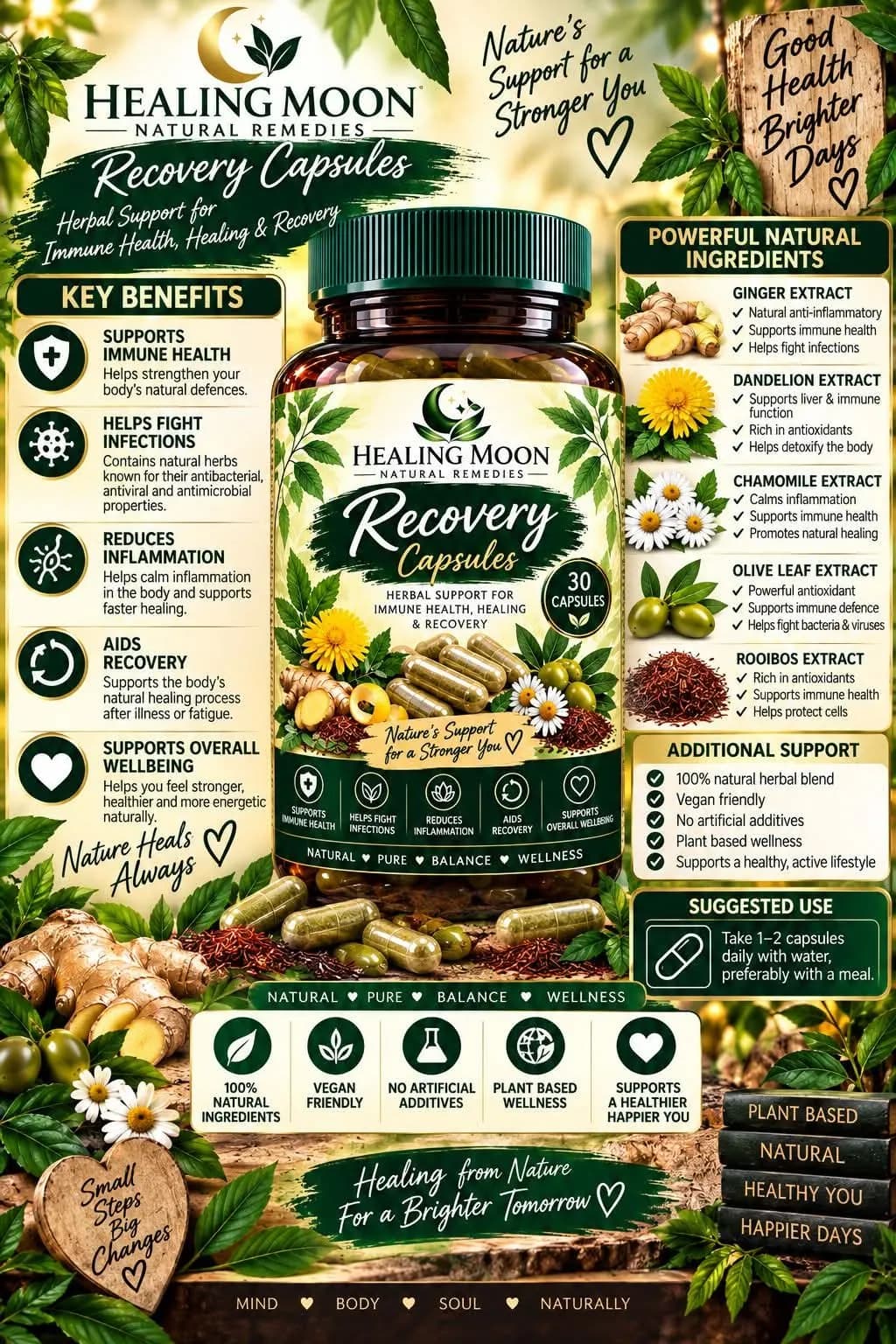 Healing Moon Recovery capsules (30 capsules)