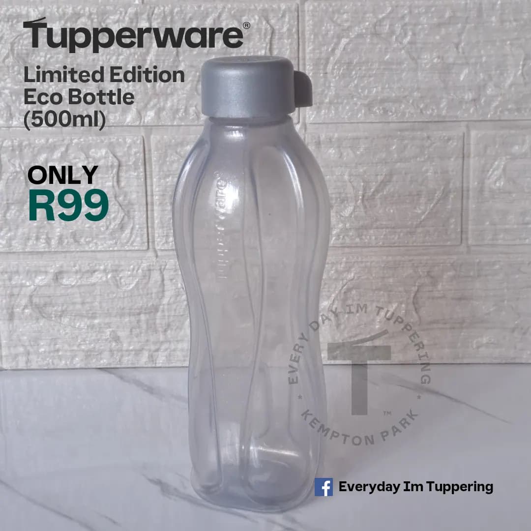 Tupperware LIMITED EDITION 500ml Silver Eco Bottle – Numbered Collectible