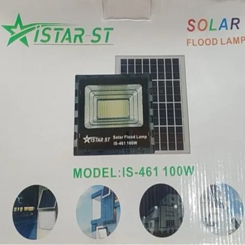 100W I-Star Solar Flood Light — Ultra-Bright Outdoor Security Lighting