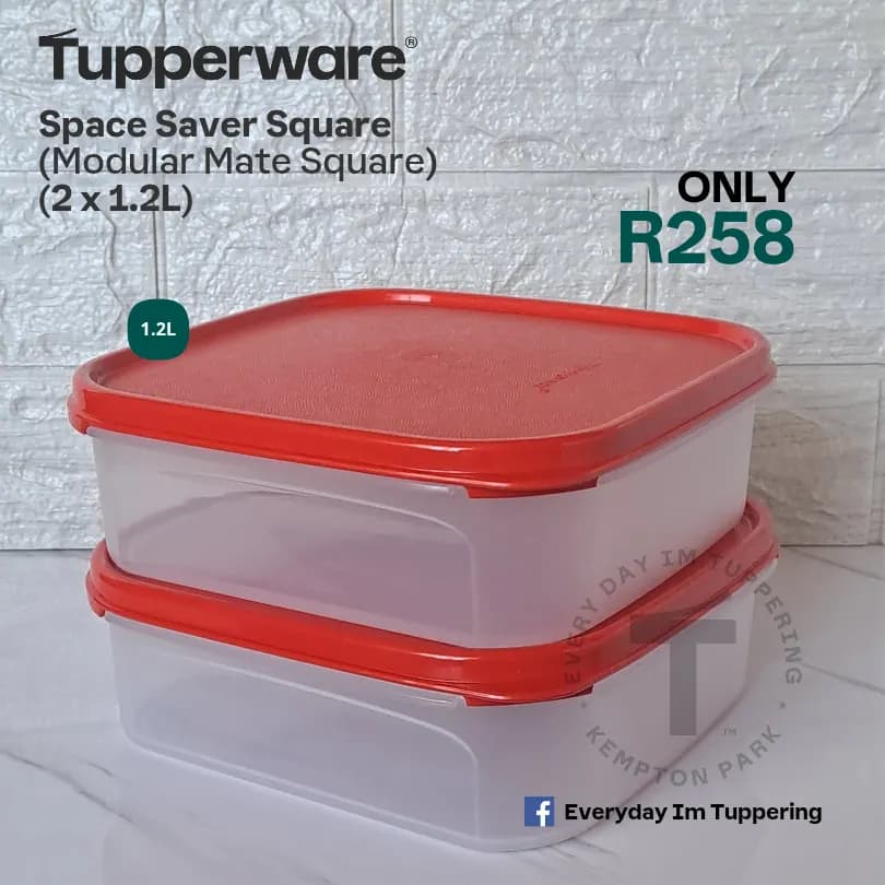 Tupperware Modular Mates (2 x 1.2L)