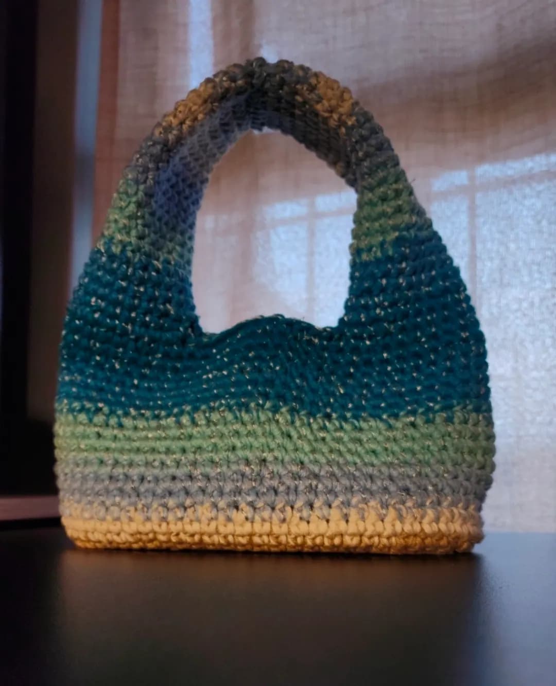 Crocheted Handbag-Koesister on the Beach