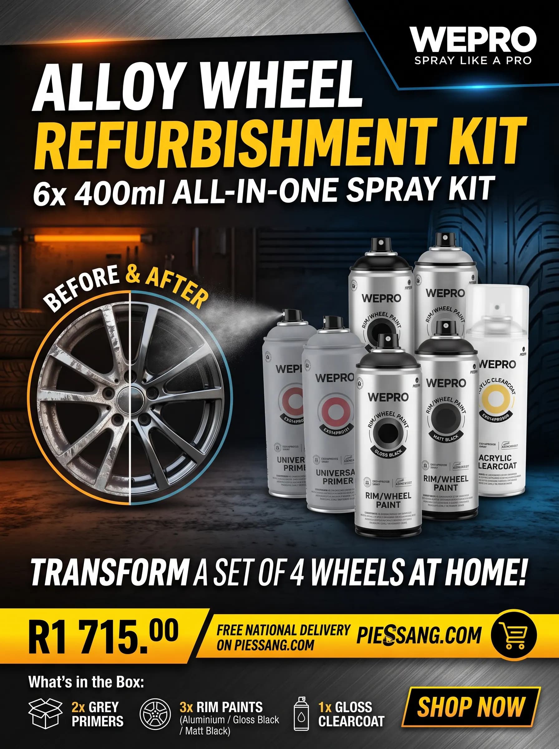 Alloy Wheel Refurbishment Kit