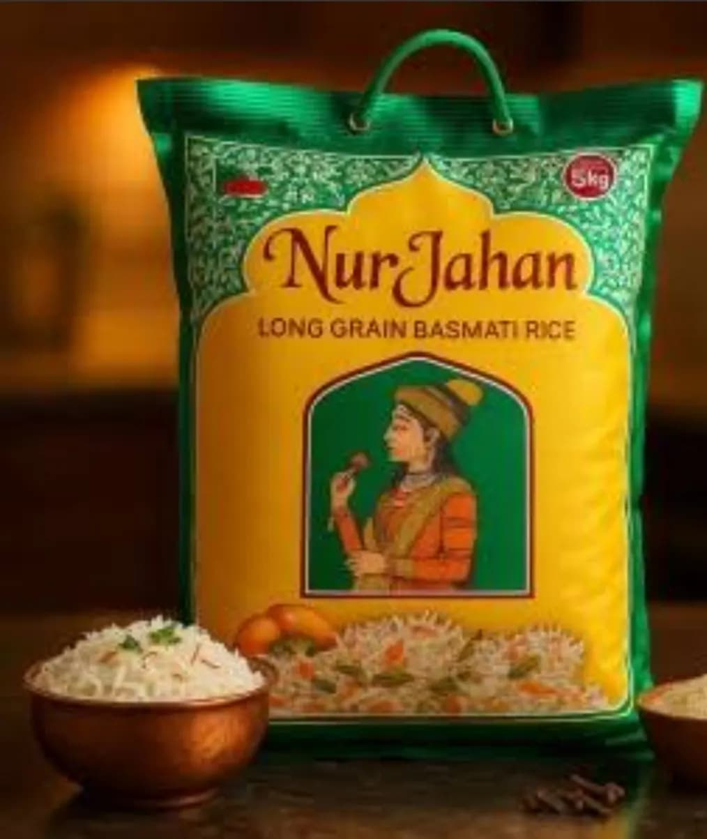 NurJahan Premium Long Grain Basmati Rice -5kg