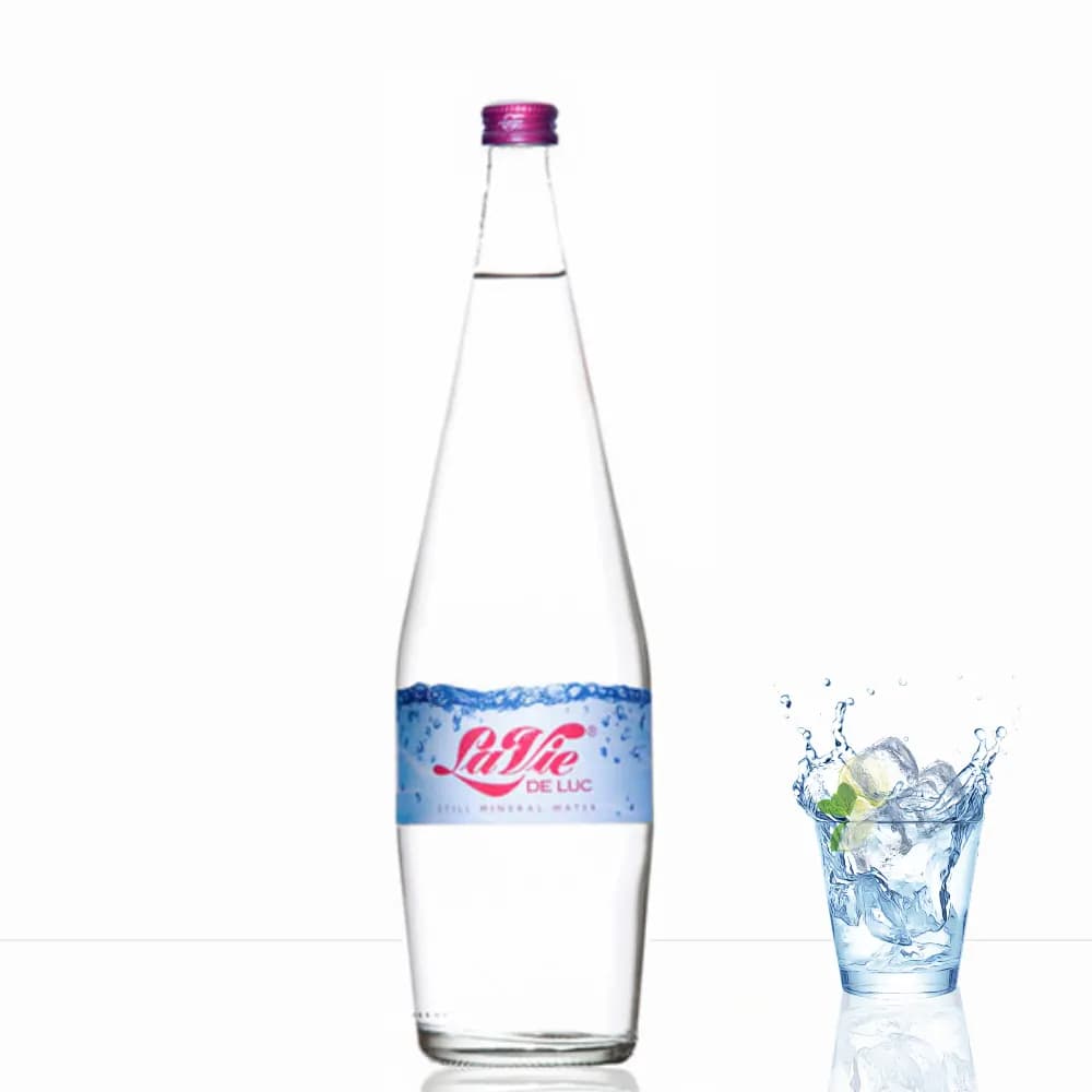 La Vie De Luc Glass Bottle - 12 x 750ml Still  Bottled Water Classic Range