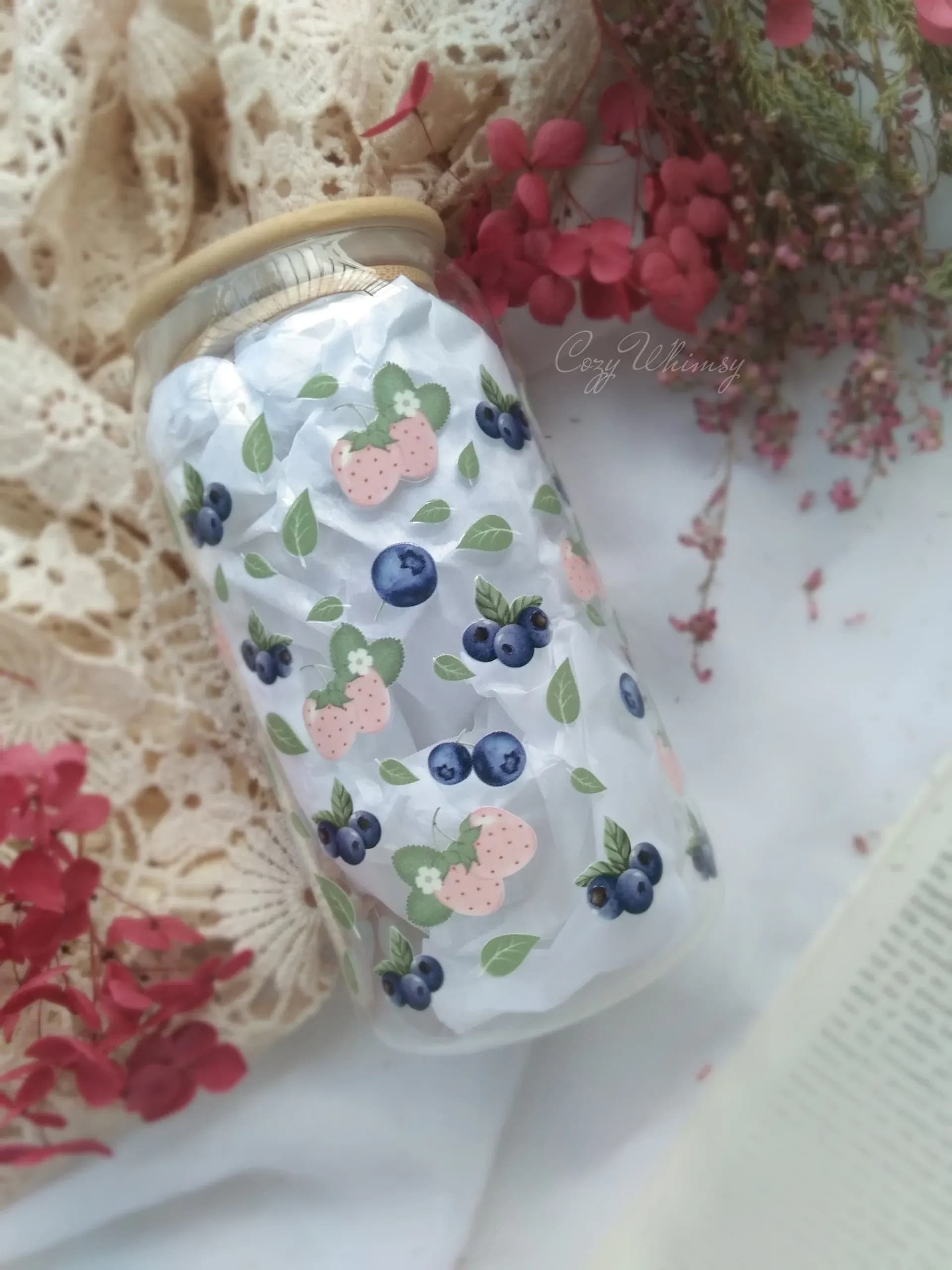 Berry-Licious Glass Jar