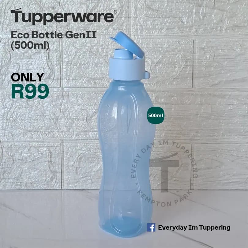 Tupperware Eco Bottle 500ml – Reusable Water Bottle (Flip Top)