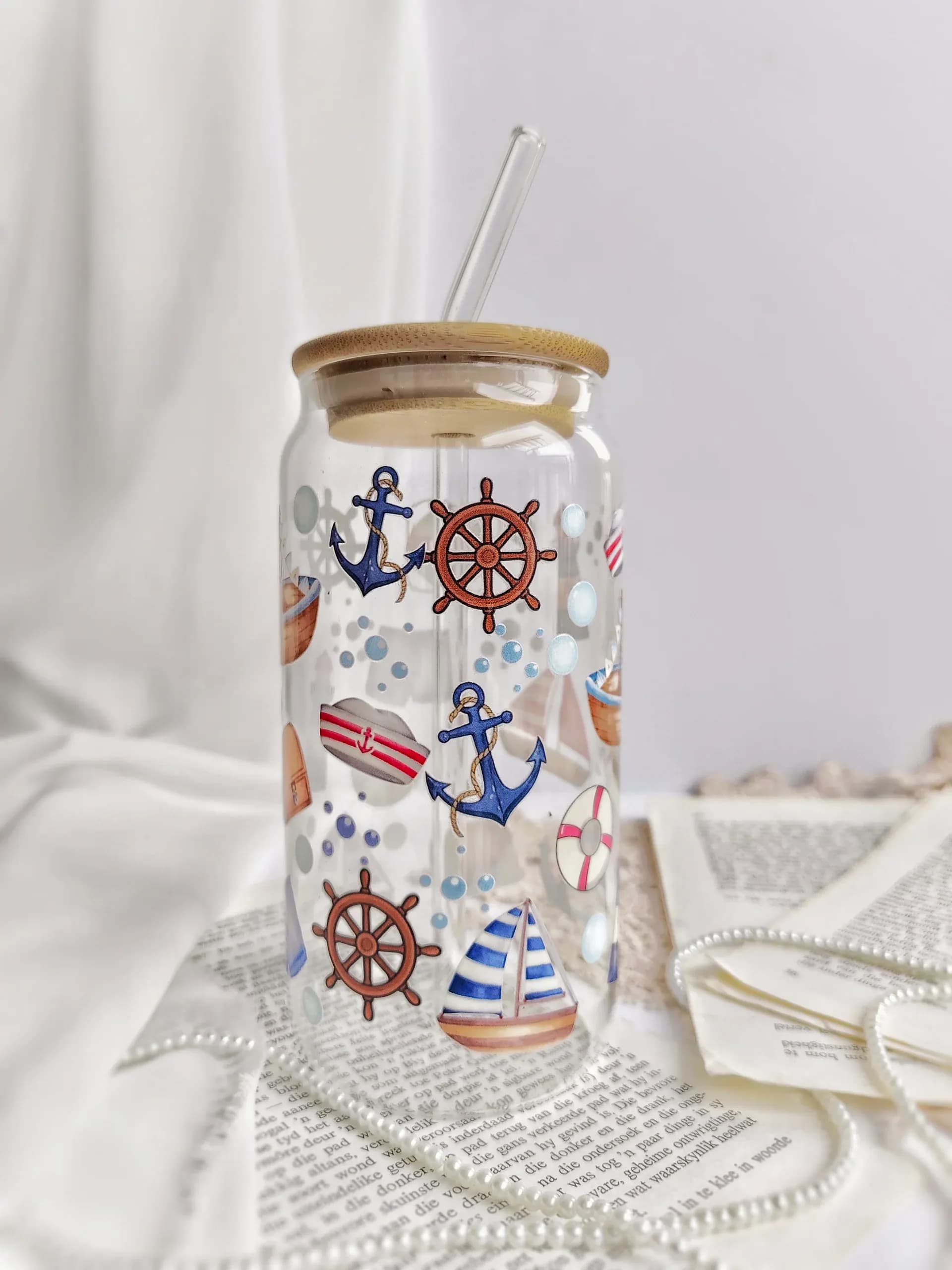 Ocean Tales Glass Jar