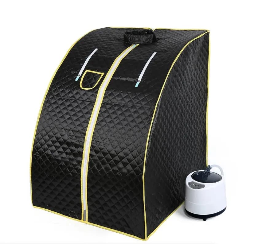 Spa Sauna Steam Tent - Spa Slimming Machine - Indoor Home Steam Sauna - Black, Yellow
