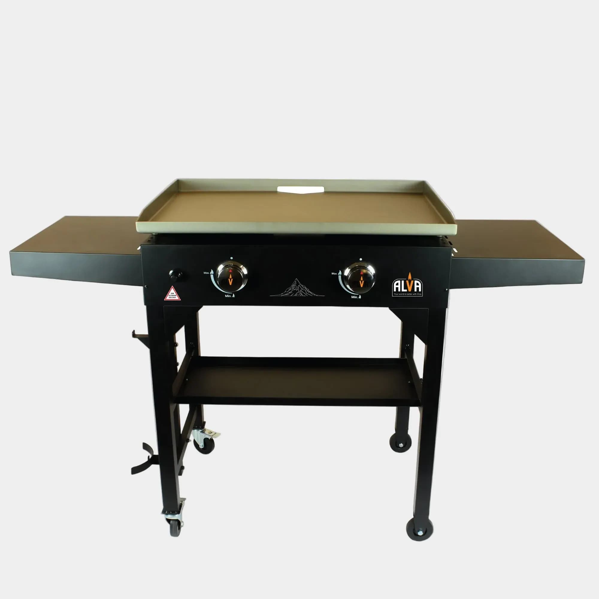Olympus 2-Burner Gas Griddle BBQ Station