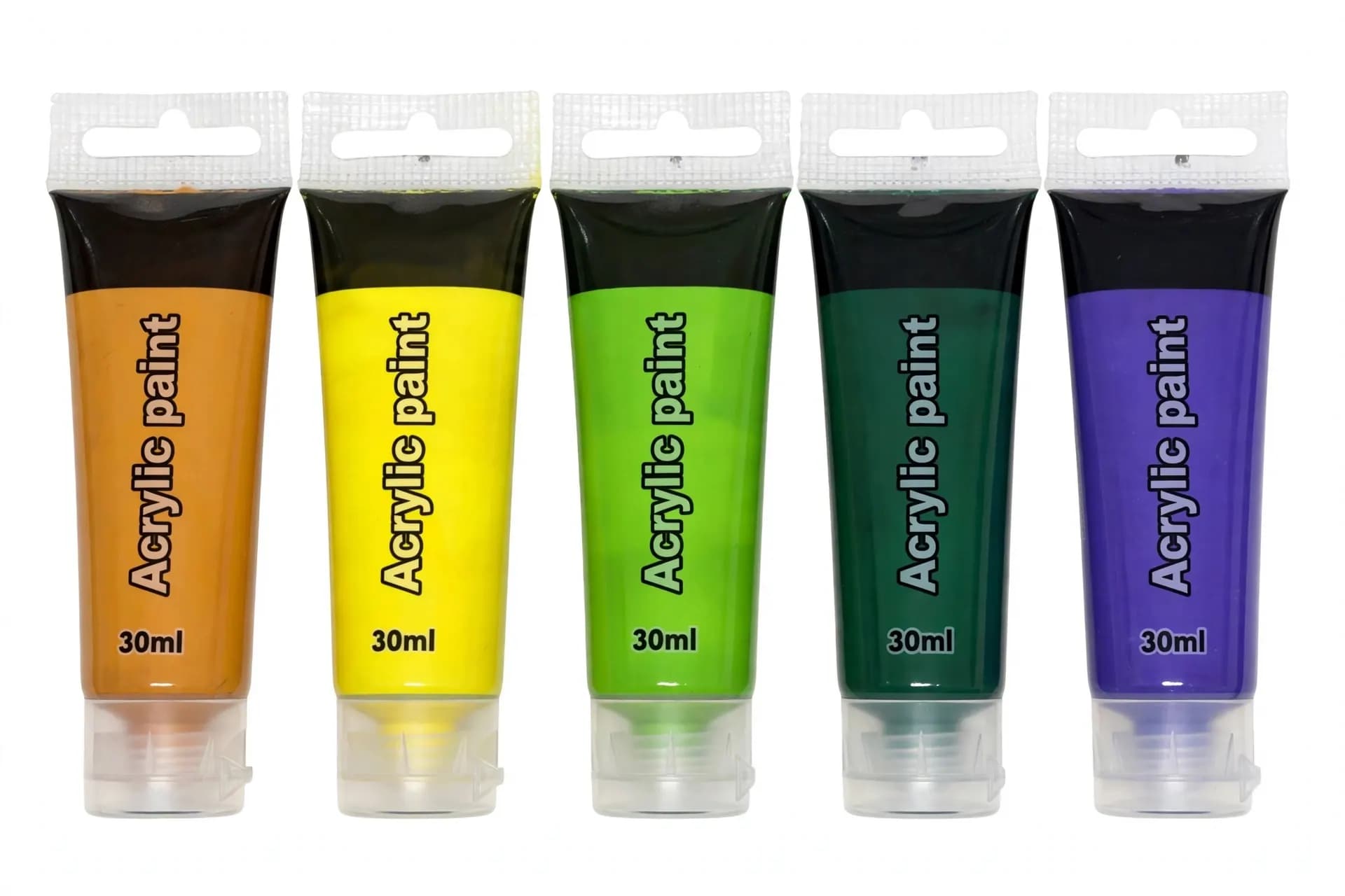 30ml Craft Acrylic Paint Tube Set (5-Piece Assorted Colors)