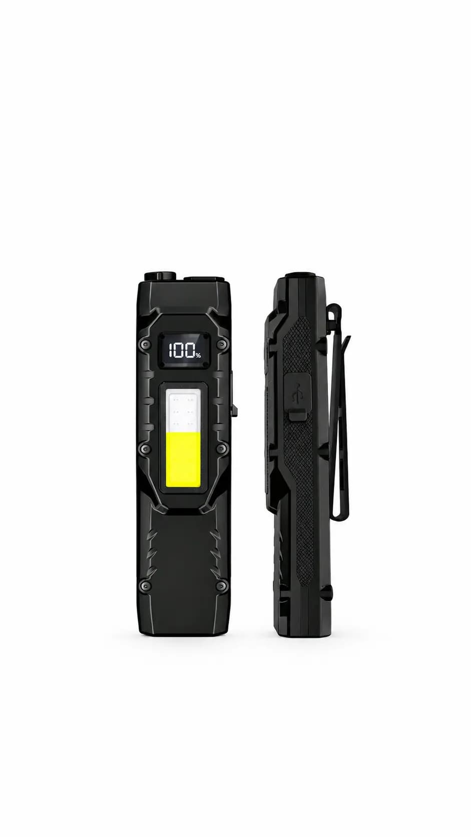 APEX Tactical LED flashlight - Portable Every-Day-Carry light with multiple light sources