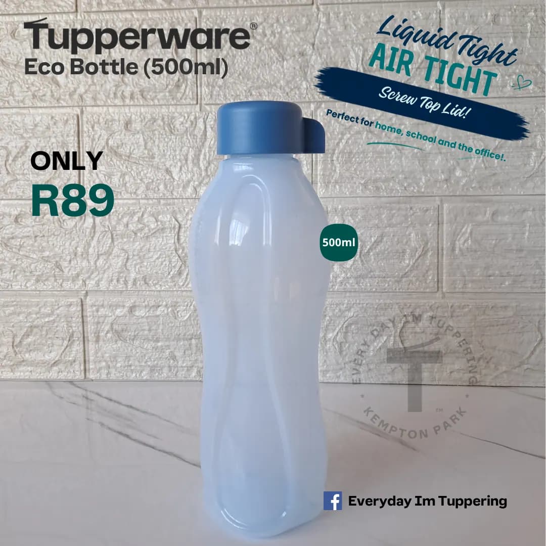Tupperware Eco Bottle 500ml – Reusable Water Bottle