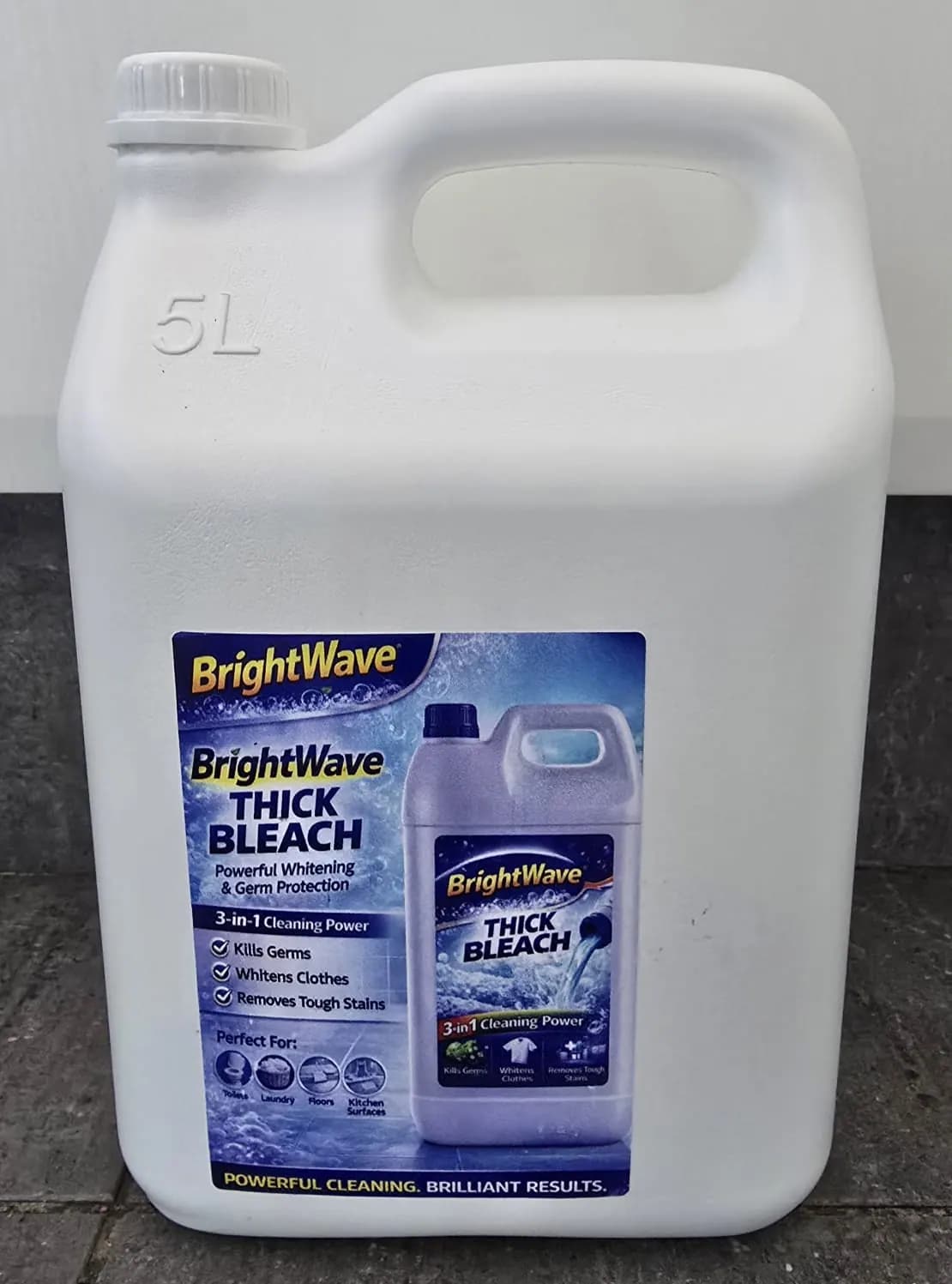 BrightWave Thick Bleach 5L – Lemon-Scented Multipurpose Cleaning Bleach