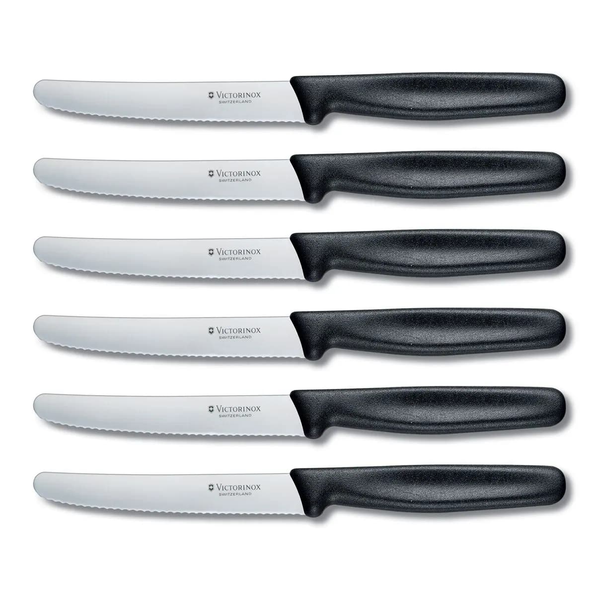Victorinox Table Knife Set 6 Piece Black