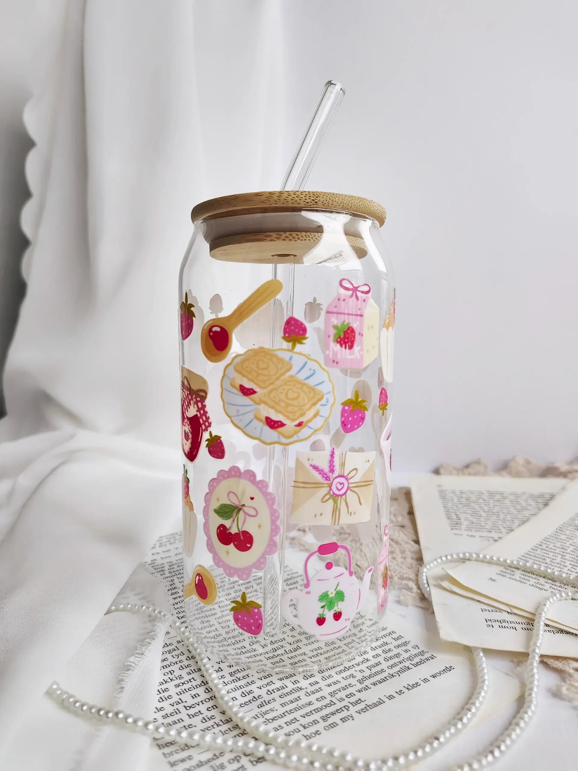 Cottage Feast Glass Jar