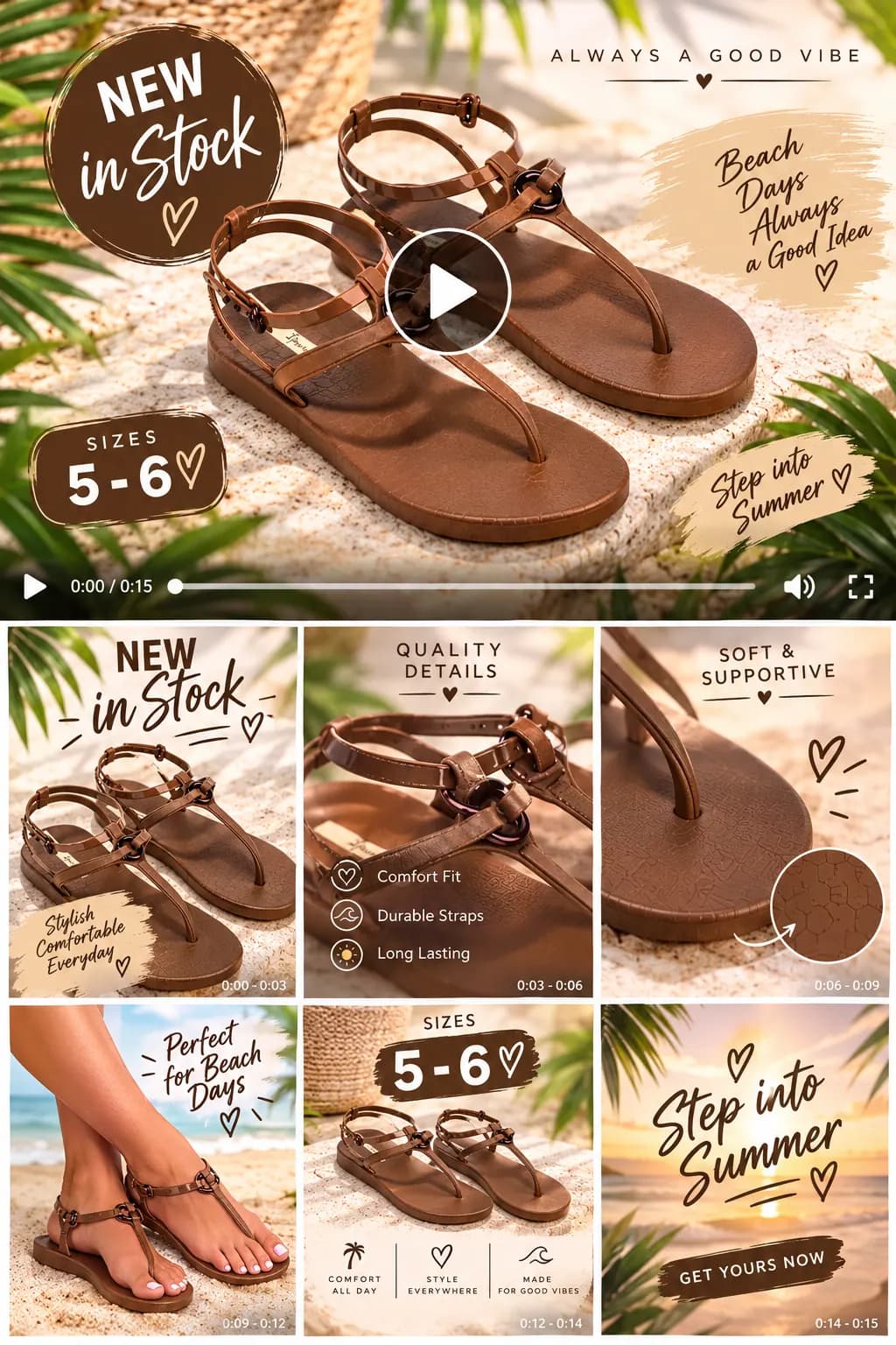 Summer sandals