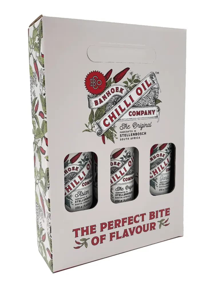 Banhoek Chilli Oil Gift Box Set (Original, Garlic & Asian)
