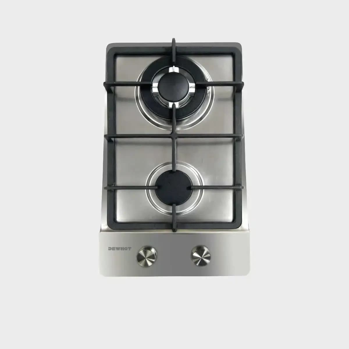 2 Burner Gas Hob Stainless Steel 30cm