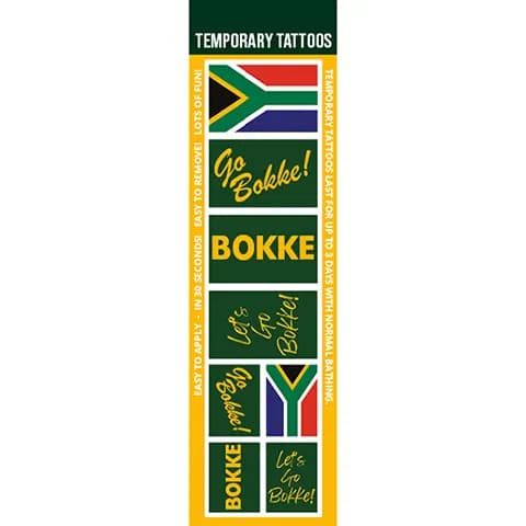 Go Bokke Temporary Tattoos