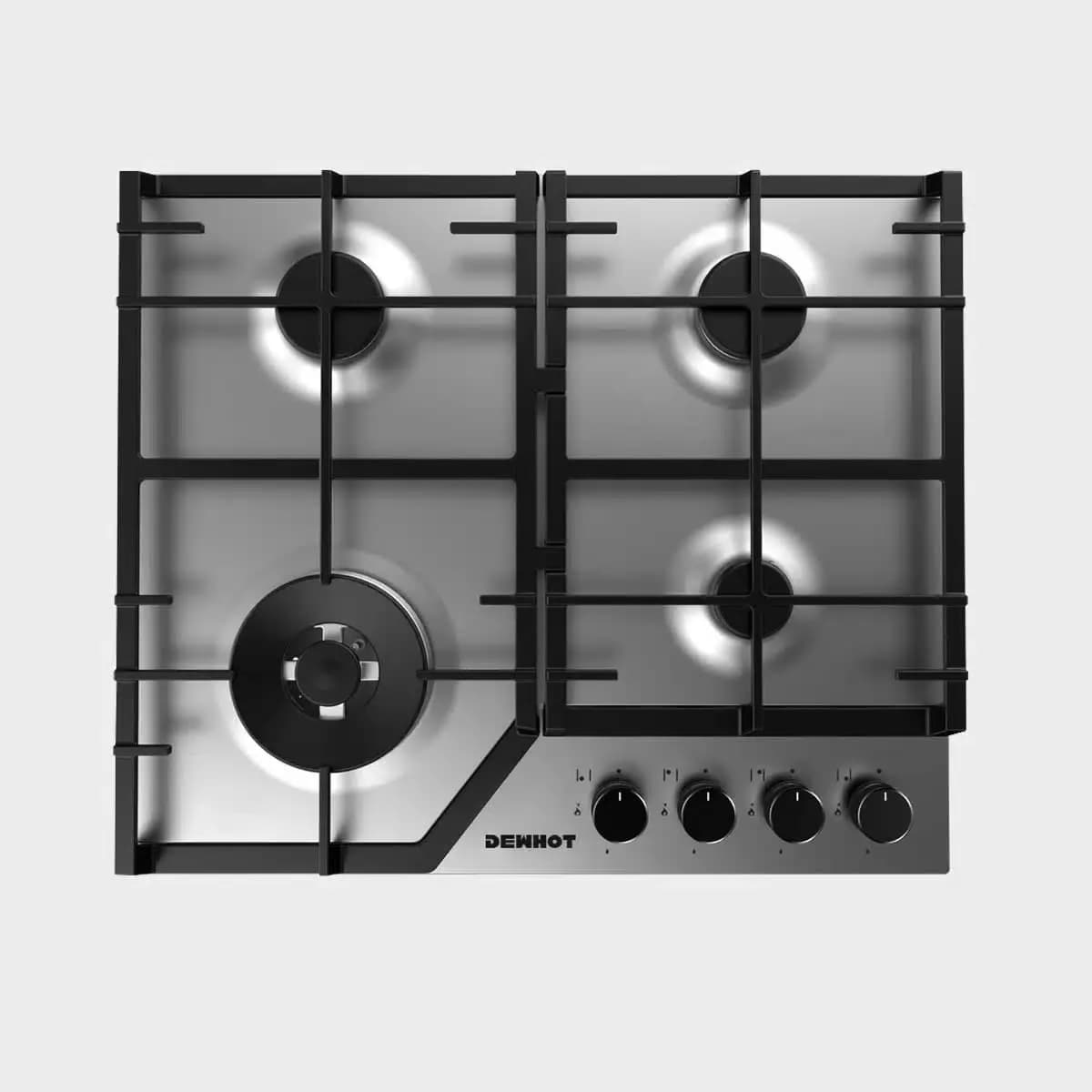 Stainless Steel 4 Burner Gas Hob 60cm