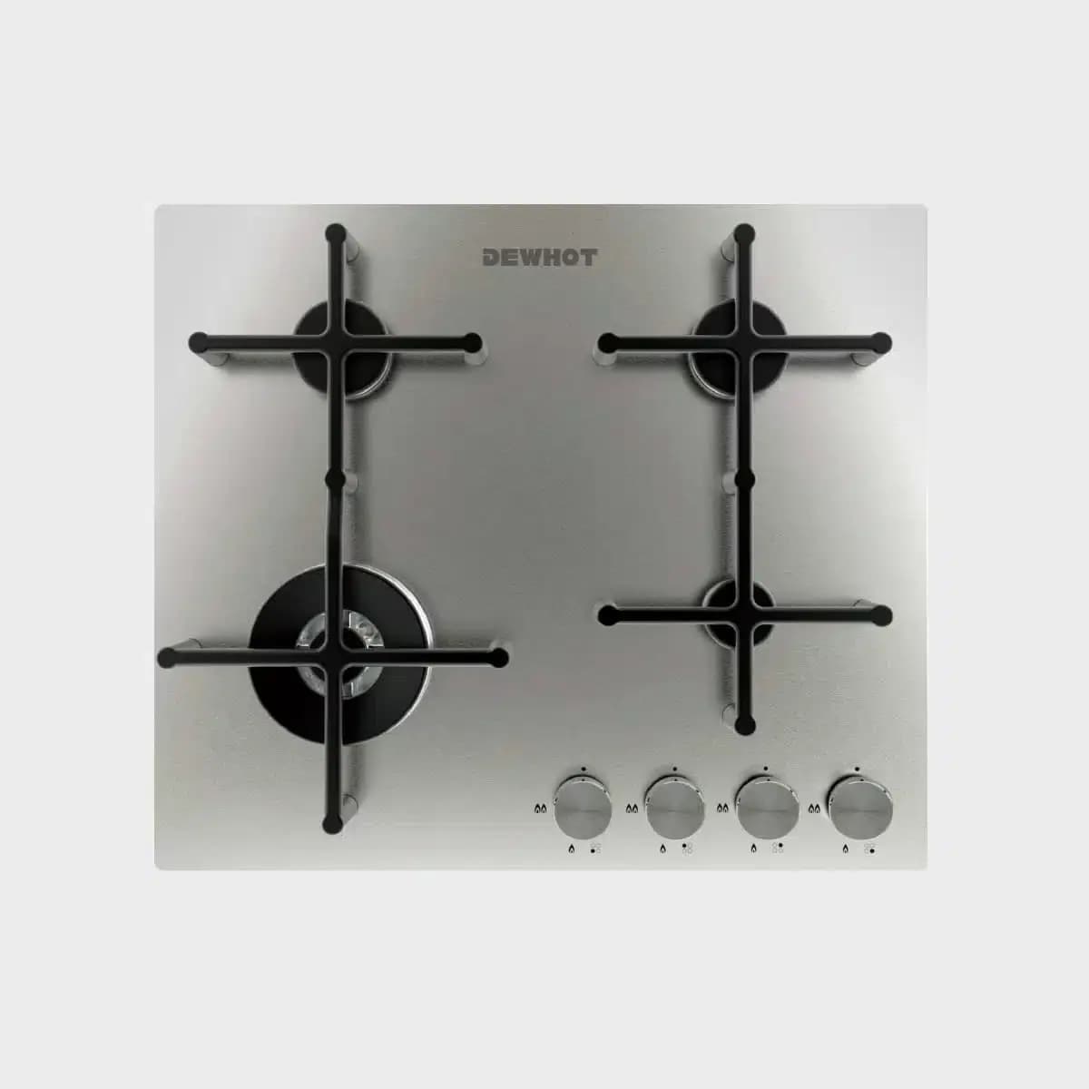 Stainless Steel 4 Burner Slimline Gas Stove 60cm